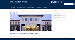 Desktop Screenshot of domiziel.de